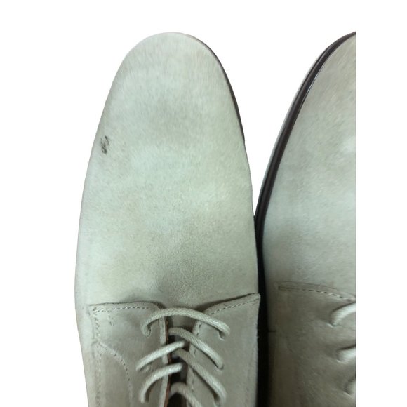 Stacy Adams Plain Toe Lace up Men Shoes Sandstone Suede Leather Size 9 Pre Owned main image 4